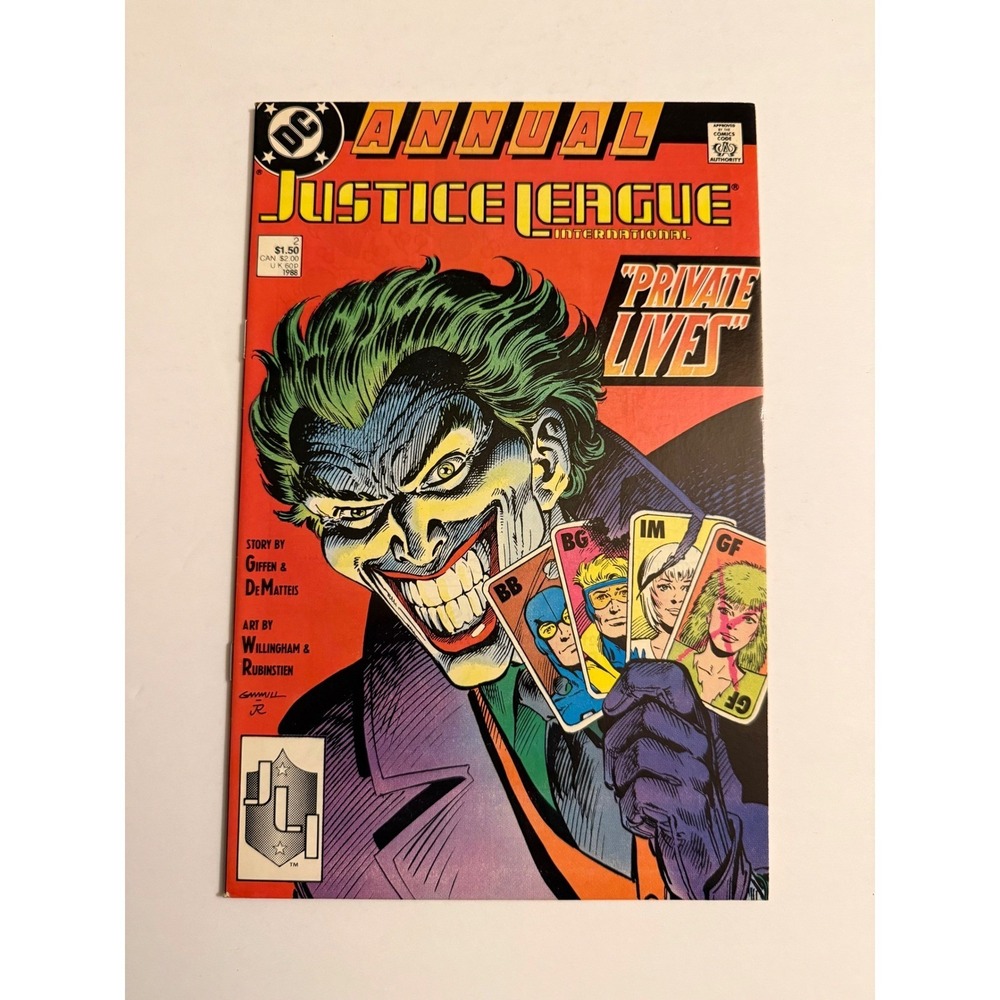 DC Comics Justice League International Annual 3 The Joker Private Lives 1989